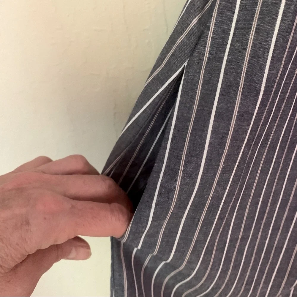 SOCIALITE Nordstrom Striped Off-The-Shoulder Mini Dress Coverup Loose Fit Small - Picture 12 of 14